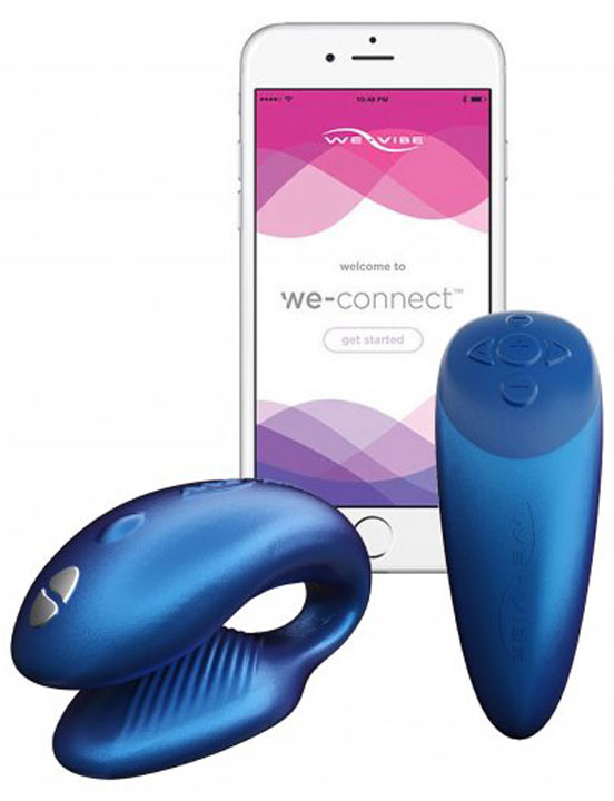 Вибромассажёр сенсорный для пар We-Vibe Chorus, синий