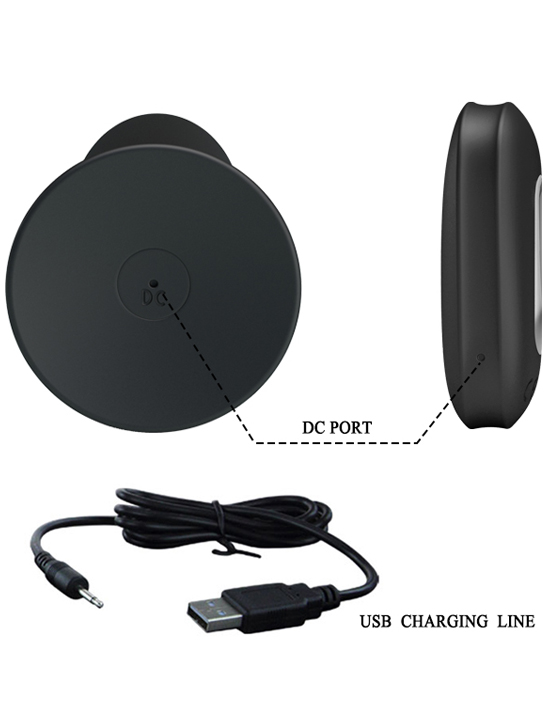 Вибропробка Mr.Play на присоске с пультом, 12 режимов, силикон, чёрная, 33x110 мм