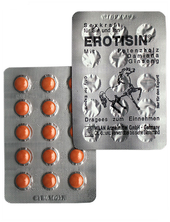 Таблетки «Эротизин», Erotisin, 30 таблеток