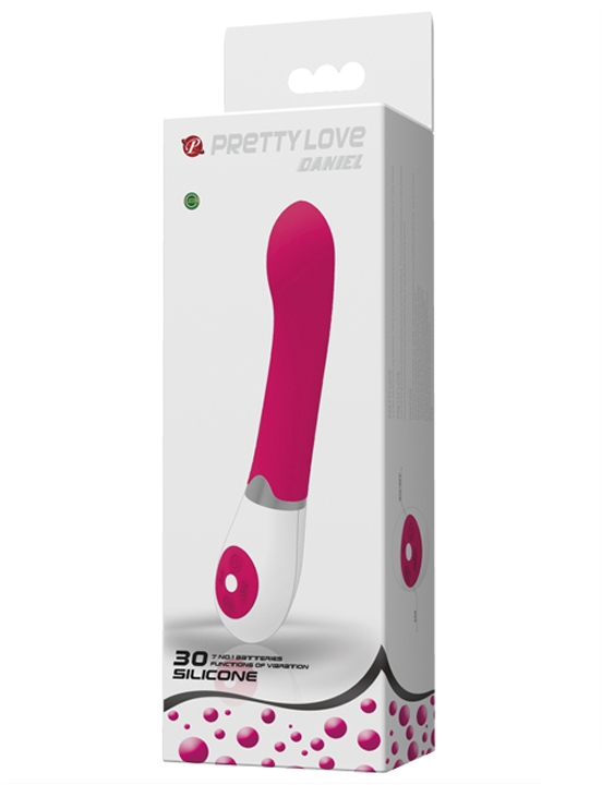 Вибратор Daniel, 30 видов вибрации, розовый, 31x195 мм
