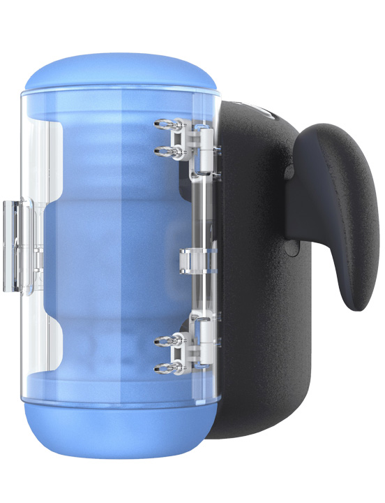 Инновационный робот-мастурбатор Black Knight с функцией пенетрации, чёрный